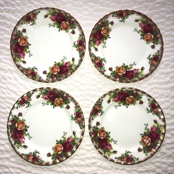 4 x Old Country Roses Bread/Butter Side Plates - Picture 2 of 9